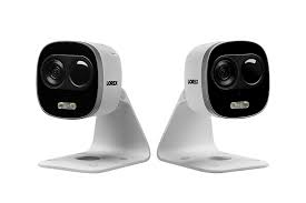Wifi Hd Outdoor Camera With Motion Activated Bright White Light Two Way Audio 65ft Night Vision 2 Pack Lorex