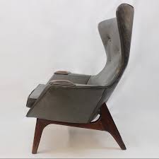 Mid Century Modern Model 2231 C Leather Wingback Lounge Chair By Adrian Pearsall At 1stdibs