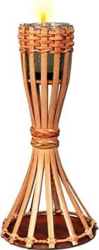 Bamboo Tiki Table Torch With Candle Tochas De Bambu Artesanato Com Bambu Ideias Para Casamentos
