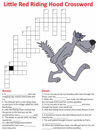 Little Red Riding Hood Crossword Puzzle Little Red Riding Hood Red Riding Hood Crossword Puzzles