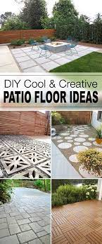 Many people like to add mosaics to their garden in some form, so they can be a great idea for a large patio area. 9 Diy Cool Creative Patio Flooring Ideas The Garden Glove Diy Patio Backyard Patio Flooring