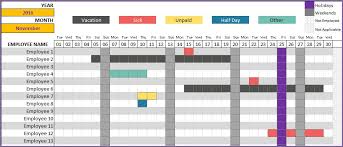 Employee Vacation Tracker Excel Projecttactics Project Management Templates Life Cycle Excel Templates Vacation Calendar Project Management Templates
