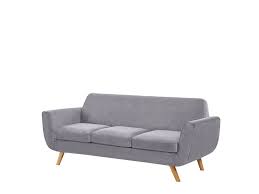 Ecksofa mit abnehmbarem bezug und verstellbaren rückenlehnenkissen oder mit integrierter hinterrolle. 3 Sitzer Sofa Samtstoff Abnehmbarer Bezug Grau Bernes Kaufen Bei Beliani De Gmbh