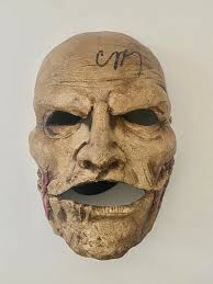 Corey Taylor Signed Slipknot Fibreglass Mask Gray Chapter Beckett Witn