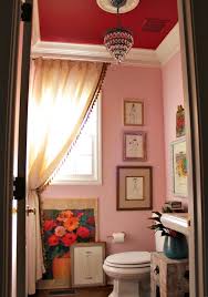 Pink And Red Powder Bathroom Our Fifth House Pink Home Decor Bathroom Red Red Interiors