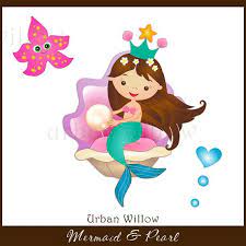 47 high quality collection of little mermaid clipart by clipartmag. Mermaid Pearl Digital Clip Art For Personal And Commercial Use Png And Jpeg Files In 2020 Mermaid Clipart Art Drawings For Kids Clip Art