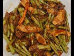Adobong Sitaw Recipe Filipino Food Long Beans With Chicken Pinoy Tagalog Youtube Sitaw Recipe Filipino Recipes Food