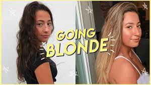 This needs to happen in order to lighten your hair so that it's a more receptive base color for blonde dye. Going Blonde Brown To Blonde Hair Transformation Youtube