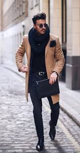 Black And Brown Outfits Guys Black And Brown Outfits You Need To Try This Fall Season The Trick With Black Black Brown Winter Outfits Men Mens Winter Fashion Stylish Mens Outfits