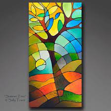 Image Result For Glass Painting Pinterest Baum Des Lebens Malerei Abstrakte Malerei Abstrakt
