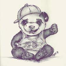 22 freddy krueger tattoo designs. Panda Gangsta Teddy Bear Drawing Panda Gangsta