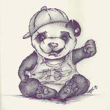 This blog always update new gangster tattoo design. Panda Gangsta Teddy Bear Drawing Panda Bear Drawing