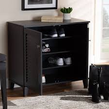 Baxton studio simms shoe cabinet. Shelf Wood Shoe Storage Cabinet Coolidge Finished Black Baxton Studio Wood Shoe Storage Shoe Storage Cabinet Storage Cabinet