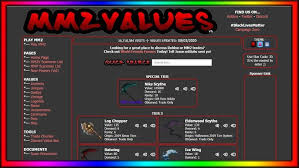 You can also visit mm2 valid codes. Mm2 Value List Update 10 24 20 Youtube