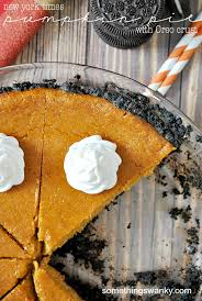 New York Times Pumpkin Pie With An Oreo Crust Recipe Pumpkin Pie Pumpkin Cheesecake Delicious Desserts