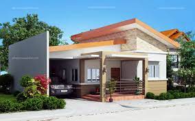 In this simple modern house design, besides the living room, dining room and kitchen, one of the bedrooms is located on the ground floor. Single Storey Modern Single Floor House Design House Storey