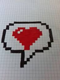 Des centaines de modèles de pixel art faciles à réaliser et à imprimer ! Pixel Art Sms Amour Difficultes Facile Pixel Art Pixel Art Amour Image Pixel Art