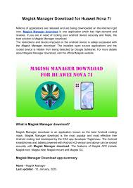 Learn how to open an.apk file on your pc, mac, or android. Magisk Manager Download For Huawei Nova 7i By Olivia Ned Issuu