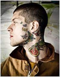 Amazing Face Tattoo Designs Butterfly Face Tattoo Designs For Men Tattoo Design Inspiration Tattoo Designs Men Neck Tattoo Neck Tattoo Designs