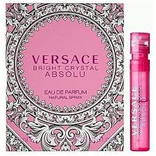 Versace Bright Crystal Absolu 0 03 Ounce Eau De Parfum Spray Carded Vial Versace Bright Crystal Eau De Parfum Travel Size Products