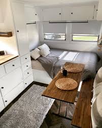 Travel Trailer Remodel Ideas Rv Obsession In 2020 Caravan Interior Makeover Vintage Caravan Interiors Caravan Renovation