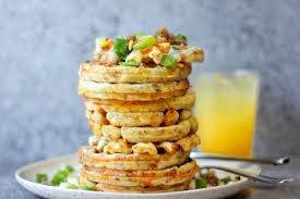 Add the chicken and taco seasoning. Mini Savory Sausage And Cheddar Waffles Savory Waffle Recipe Savory Waffles Waffle Recipes