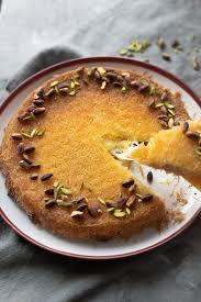Kunafa Mozzarella Cheese Kunafa Every Little Crumb Recipe Middle Eastern Desserts Food Little Crumb