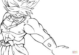 Resultado de imagen para broly para colorearpin by martã­n ramos on dragon ball. Broly From Dragon Ball Z Coloring Page Free Printable Coloring Pages Coloring Home