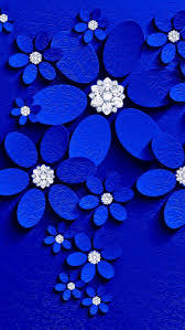Wallpaper Blue Flower Wallpaper Flower Iphone Wallpaper Royal Blue Wallpaper