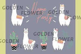 Download Llama Party Collection Art Graphic By Goldenflower Creative Fabrica In 2020 Social Media Graphics Graphic Illustration Graphic SVG Cut Files