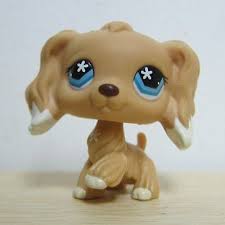 Littlest pet lps #748 shop yellow cocker spaniel dog puppy doll toy gift for kid. Littlest Pet Shop Collection Lps Figure 748 White Dipped Ears Cocker Dog S1