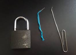 Insert the hooked paper clip into the lock. I Just Picked My First Lock With Paperclips Lockpicking