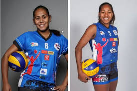 Image composite d'un sportif jouant au volleyball. De L Outre Mer Au Gard Deux Joueuses Neo Caledoniennes Fers De Lance Du Nimes Volley Ball