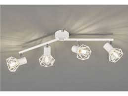 Deckenstrahler in trendigen designs bei westwingnow moderne & klassische looks leds ▷jetzt die exklusive auswahl auf westwingnow entdecken. 4 Flammiger Deckenstrahler Weiss Schwenkbar Deckenleuchte Fur Flur Wohnzimmer Kaufen Bei Setpoint Deutschland Gmbh