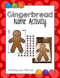 Gingerbread Man Name Activity For Toddlers Preschoolers Or Kindergarten Name Activities Toddler Activities Preschool
