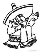 Mexican coloring pages for kids online. Mexico Coloring Pages