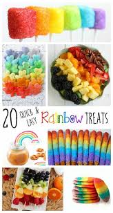Easy Birthday Party Food Ideas For Adults 20 Quick And Easy Rainbow Treats Endlessly Inspired Rainbow Treats Rainbow Birthday Rainbow Birthday Party
