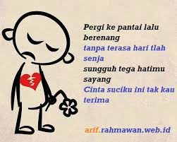 Aku baru sadar, cintaku bertepuk sebelah tangan kata once saya yakin, hampir semua orang pasti pernah mengalami fase yang nggak mengenakkan ini. Pantun Cinta Bertepuk Sebelah Tangan Operator Sekolah