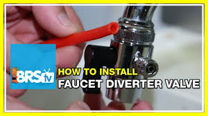 how to install a faucet diverter valve