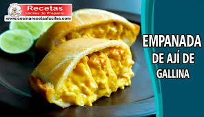 Empanadas De Aji De Gallina Aji De Gallina Comida Peruana Recetas Recetas De Comidas Faciles