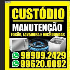 Custodio manutenção de fogão ,lavadoura e micro-ondas