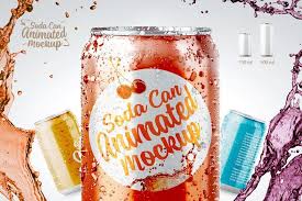 Soda Can Mockup Animated 16150 Branding Design Bundles Up Animation Canning Mockup