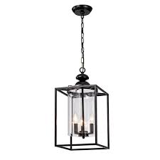Charlton Home Caddell 3 Light Lantern Rectangle Pendant Reviews Wayfair
