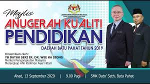 .zuraida kamaruddin (ahli parlimen ampang), saifuddin abdullah (ahli parlimen indera mahkota), baru bian (ahli parlimen selangau), kamaruddin jaffar (ahli parlimen bandar tun razak), mansor othman (ahli parlimen nibong tebal), rashid hasnon (ahli parlimen batu pahat). Siaran Langsung Anugerah Kualiti Pendidikan Daerah Batu Pahat Tahun 2019 Youtube