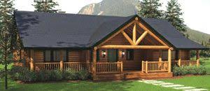 The ranch, an american classic ranch homes are the epitome of the american suburbs. American Log Homes Log Home Floor Plans Ranch Style Homes Log Home Plans