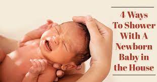 4 Ways To Shower With A Newborn Baby At Home Trimester Talk