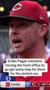 Emilio Pagan mentions forcing front office to help them down the stretch.