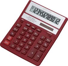 This calculator displays much more! Red Calculator Calculadora Truly 875a 12 Hd Png Download Full Size Transparent Png For Free 62249 Pngix