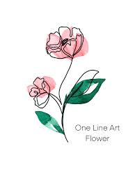 Are you searching for flower line png images or vector? One Line Art Flower Silberstolz