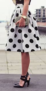 Black And White Polka Dot Midi Skirt Wanted Style Polka Dot Midi Skirt Buy Here Fashion Polka Dot Midi Skirt Dot Midi Skirt